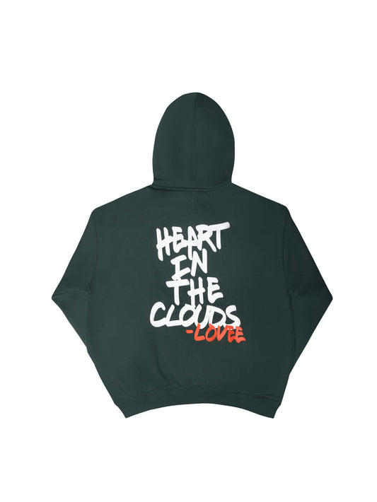 OG // HEART IN THE CLOUDS HOODIE // FOREST