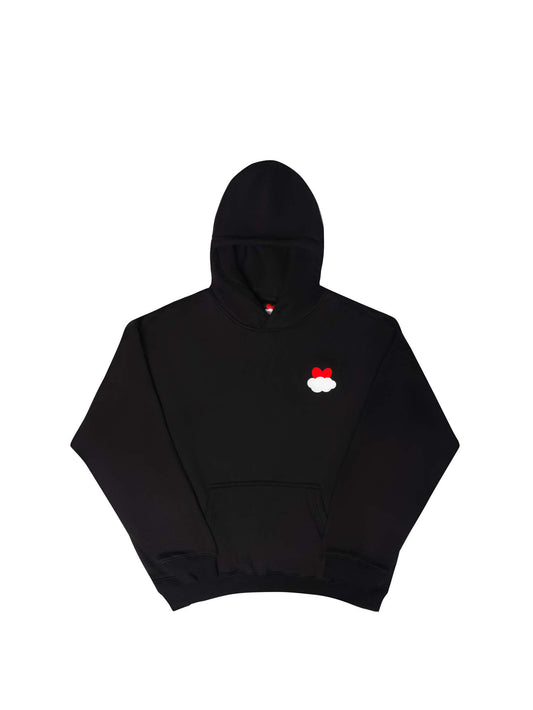 OG // HEART IN THE CLOUDS HOODIE // BLACK