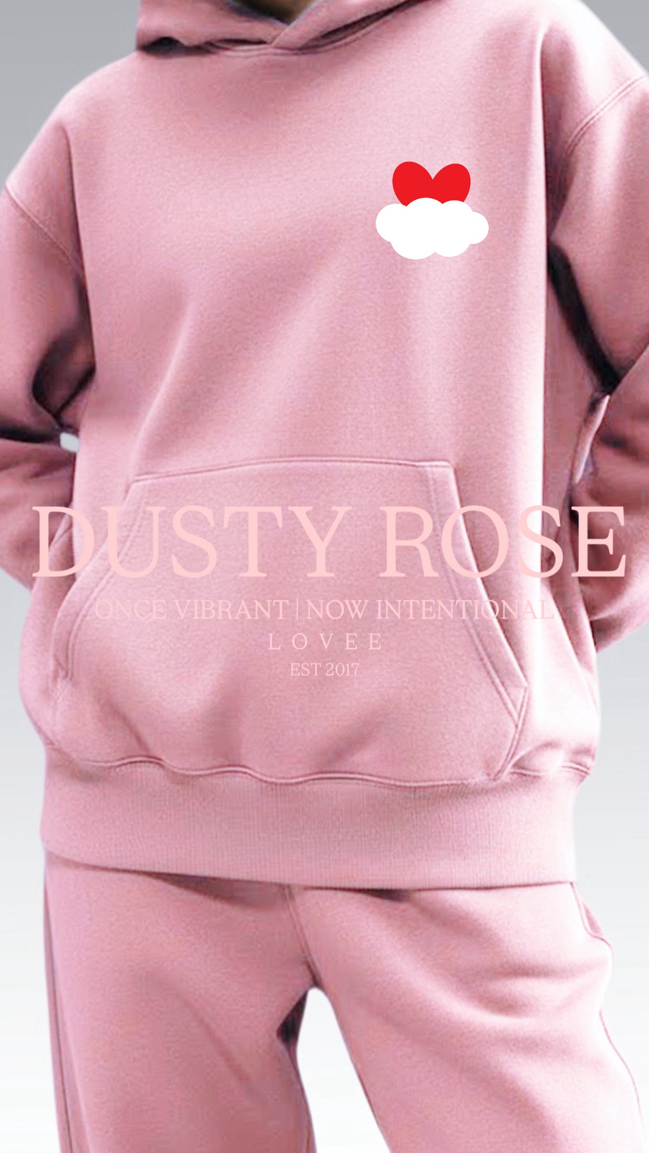 DUSTY ROSE SWEATSUIT